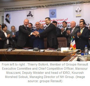 Renault Motors Sign Joint Venture Agreement With Iranian Company
