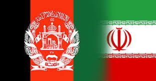 Image of Flags of Iran and Afghanistan